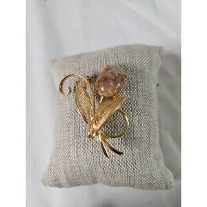 Vintage flower with stone Brooch